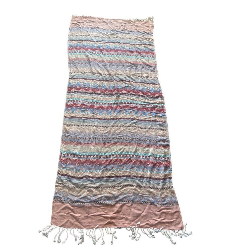 Southwestern Table Runner Aztec Geometric Design 62 X 26
